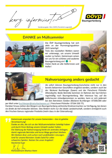 Flugblatt - kurz Informiert